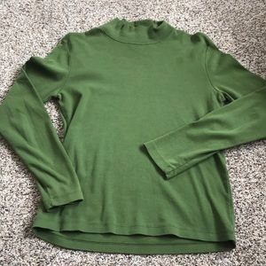 Green turtleneck